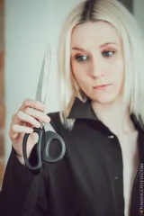 Scissors Against Ingrid's Nude Skin Preview picture 2