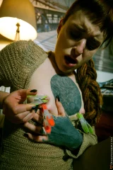 Bryla Lets The Pins Bite Her Tattooed Skin Preview picture 9